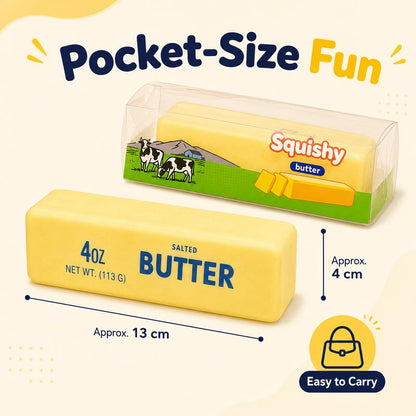 Crunchy Butter Cube Squishy 🧈✨