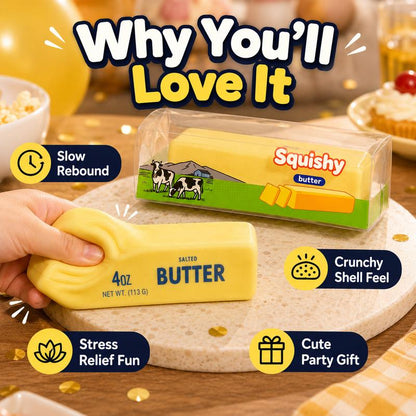 Crunchy Butter Cube Squishy 🧈✨