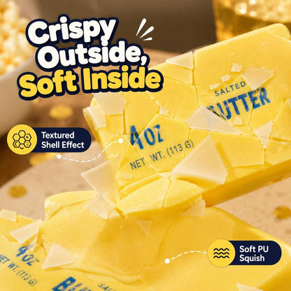 Crunchy Butter Cube Squishy 🧈✨